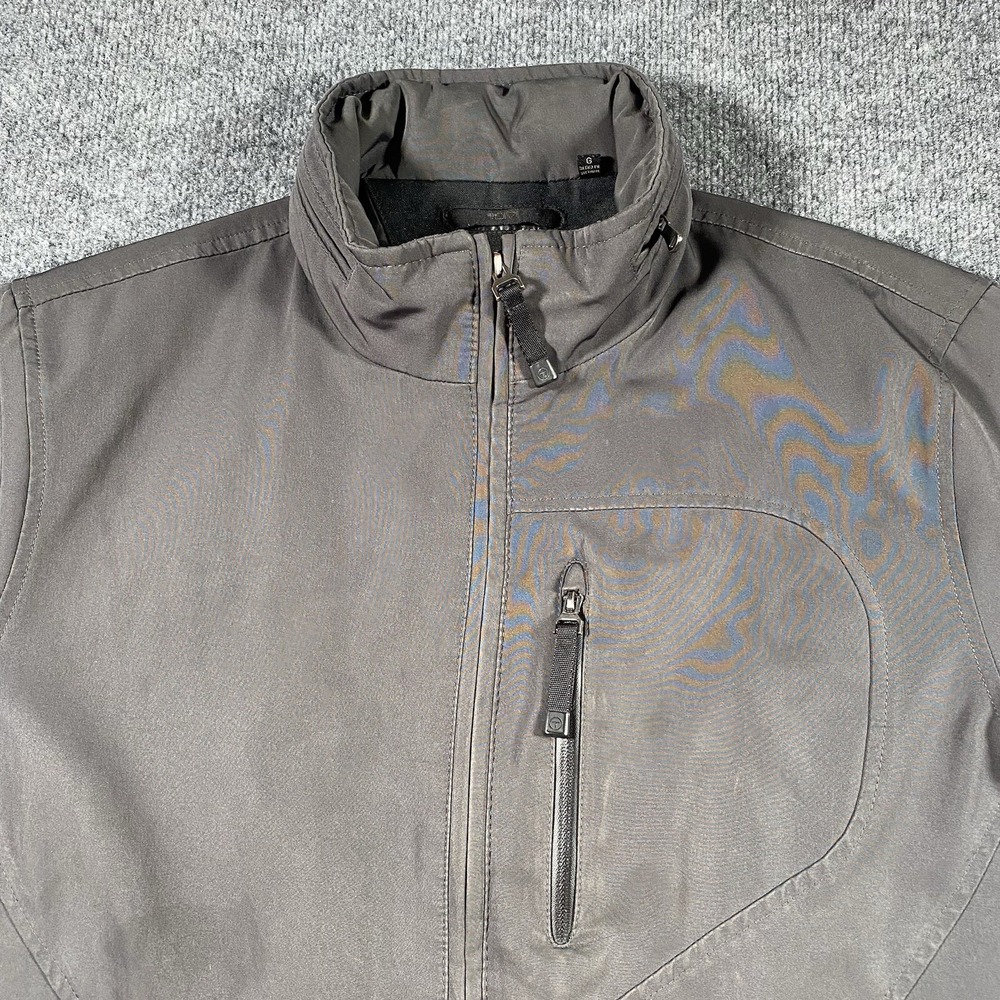 Tumi Tech Mens Large Concealed Hood Full Zip Lined Jacket Heavyweight Softshell - Picture 3 of 12